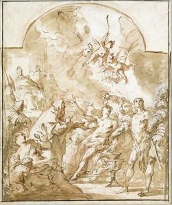 The Martyrdom Of Sts Felix And Fortunatus by Gaspare Diziani