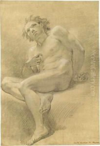 Seated Male Nude