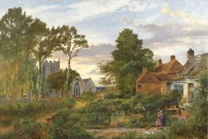 Evening, The Ploughman Homeward Plods His Weary Way