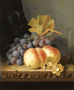 Still Life With Peaches, Grapes And Whitecurrants Still Life With Peaches, Grapes And Whitecurrants