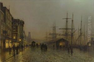 Glasgow - Saturday Night by John Atkinson Grimshaw