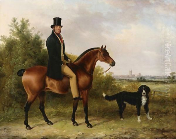 John Peale On His Favorite Hunter And A Dog - view 1