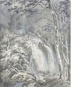 A Waterfall In A Wooded Landscape by Joseph Mallord William Turner