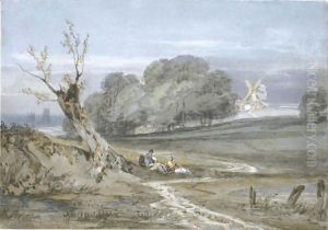 Landscape With Mill, Durham Cathedral In The Background