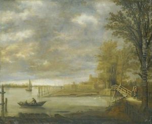 Landscape With A View Of Dordrecht From The South With A Lumber Yard