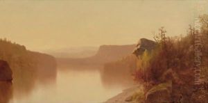 Autumn Lake Scene by Jervis McEntee