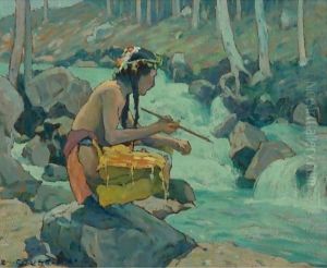 Indian By A Stream by Eanger Irving Couse