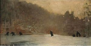 Skating Scene by Winslow Homer