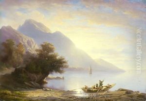 Evening, A Breeze Through Bouveret by Francois Diday
