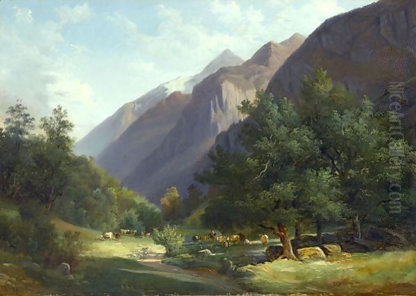 The Kirchet And The Valley Of Gutanen - view 1