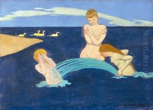 Little Bathers by Felix Edouard Vallotton