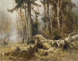 The Forest In Early Morning by Iulii Iul'evich (Julius) Klever