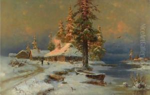 Early Evening In Winter by Iulii Iul'evich (Julius) Klever
