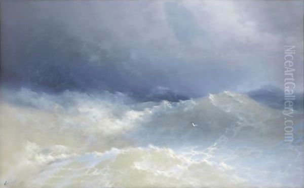 Among The Waves by Ivan Konstantinovich Aivazovsky