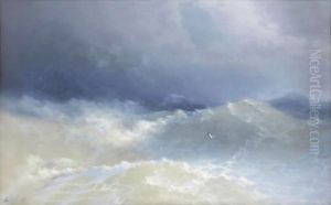 Among The Waves by Ivan Konstantinovich Aivazovsky