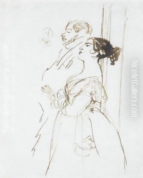 Portrait Of William Arden, 2nd Baron Alvanley (1789-1849) And Mrs Norton (1808-1877) - view 1