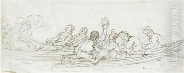 Two Boating Parties - view 1
