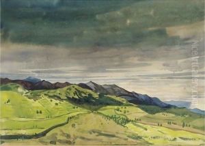 Near Collioure In The Pyrenees by Derwent Lees
