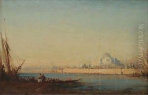 Vue De Constantinople by Felix Ziem