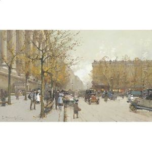 La Madeleine 3 by Eugene Galien-Laloue
