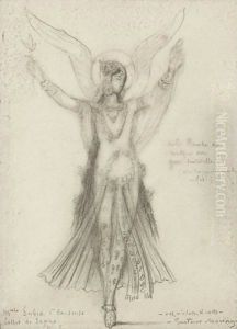 Premiere Danseuse. Mademoiselle Subra. Ballet De 'Sapho'