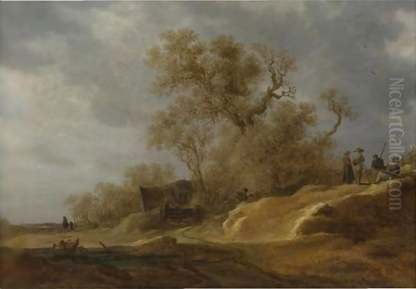 A Dune Landscape With Peasants By A Track - view 1