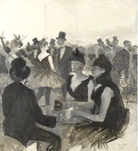 Bal Masque by Henri De Toulouse-Lautrec