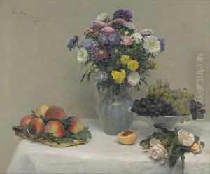 Fleurs Et Fruits by Ignace Henri Jean Fantin-Latour