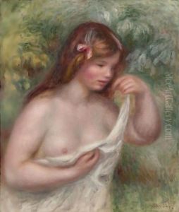 Jeune Femme Arrangeant Sa Chemise (Louise Benzel)