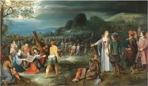 Christ And Saint Veronica On The Way To Calvary by Frans II Francken