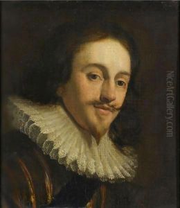 Portrait Of Charles I by Gerrit Van Honthorst