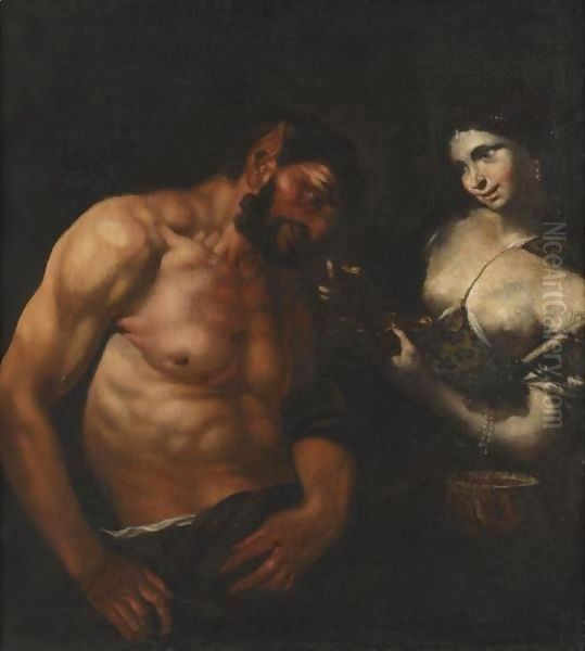 A Nymph And A Satyr - view 1