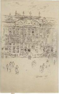 Grand Place, Brussels by James Abbott McNeill Whistler