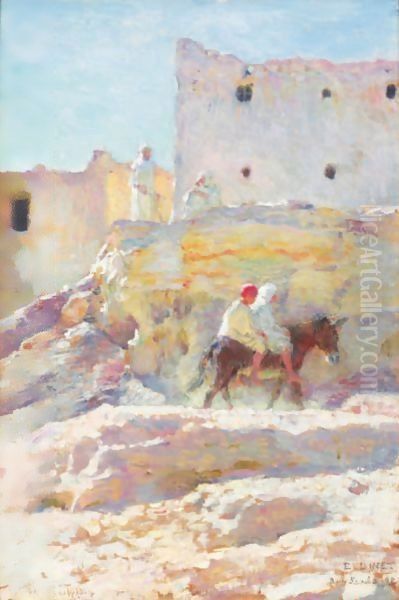 Enfants Sur Un Ane A Bou Saada - view 1