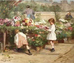The Young Flower Seller by Victor-Gabriel Gilbert