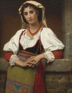 The Neapolitan Girl by Hugues Merle