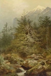 The Valley Of Sweet Waters by Benjamin Williams Leader