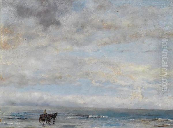 A Shell Fisher On The Beach - view 1