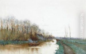 Early Morning 2 by Fredericus Jacobus Van Rossum Chattel