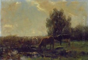 Cows At Pasture by Willem Maris
