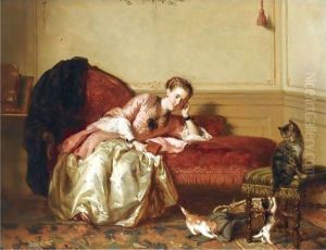 Watching The Kittens Play by David Bles