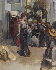 A Fashion Show For Clients At Hirsch, Amsterdam by Isaac Lazarus Israels