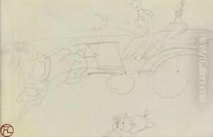 Attelage by Henri De Toulouse-Lautrec