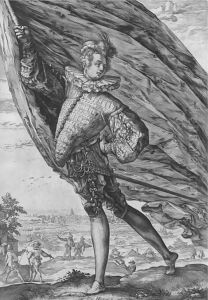 The Great Standard-Bearer by Hendrick Goltzius