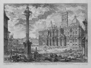 S. Maria Maggiore With The Obelisk In The Piazza Dell' Esquilino by Giovanni Battista Piranesi