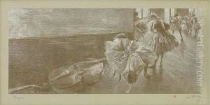 Danseuses Au Foyer by Edgar Degas