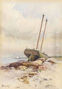 Schooner High And Dry by Alfred Thompson Bricher