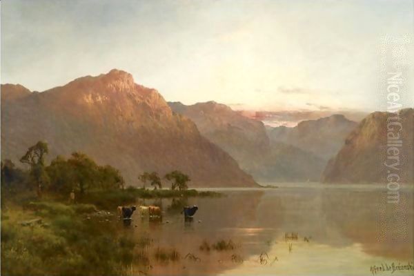 Cattle In A Highland Landscape - view 1