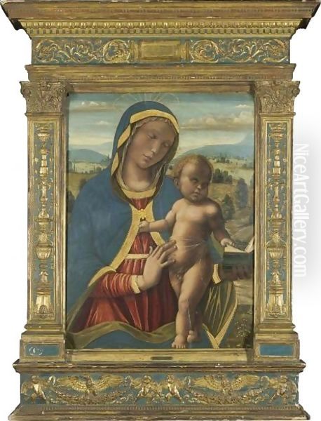 The Madonna And Child Reading In A Landscape - view 1