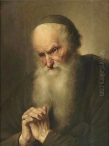 A Tronie Of An An Old Man At Prayer A Tronie Of An An Old Man At Prayer